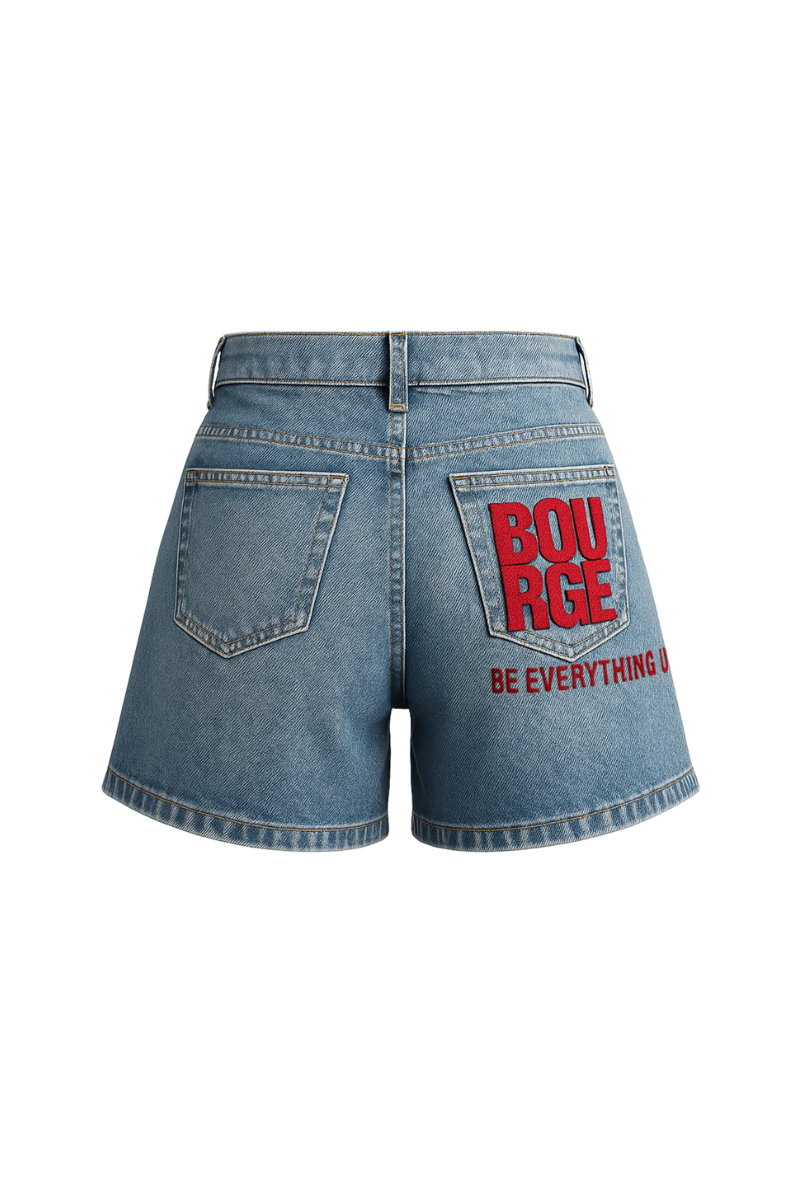 shorte femme brodé