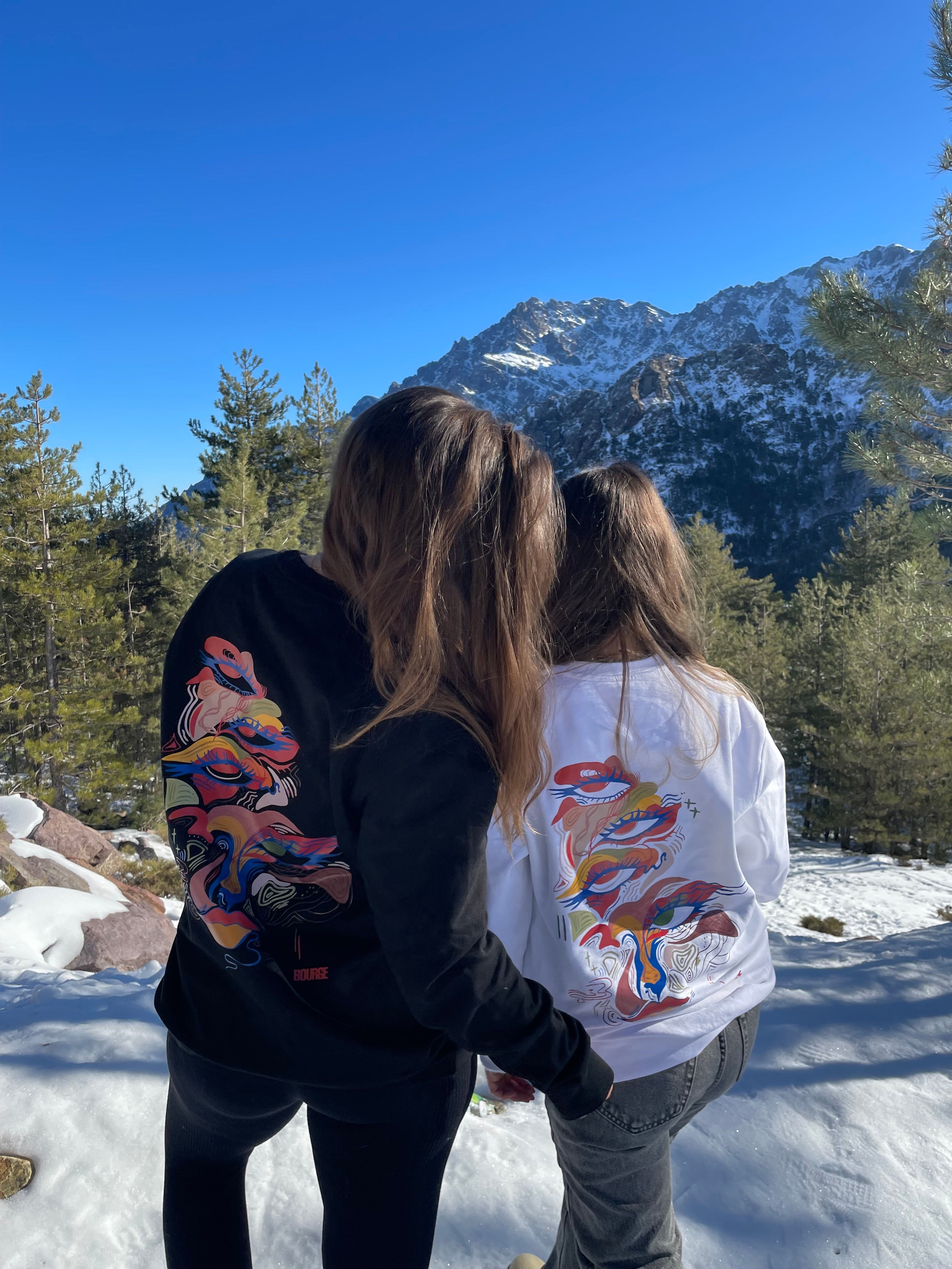 Pull yeux en couleur