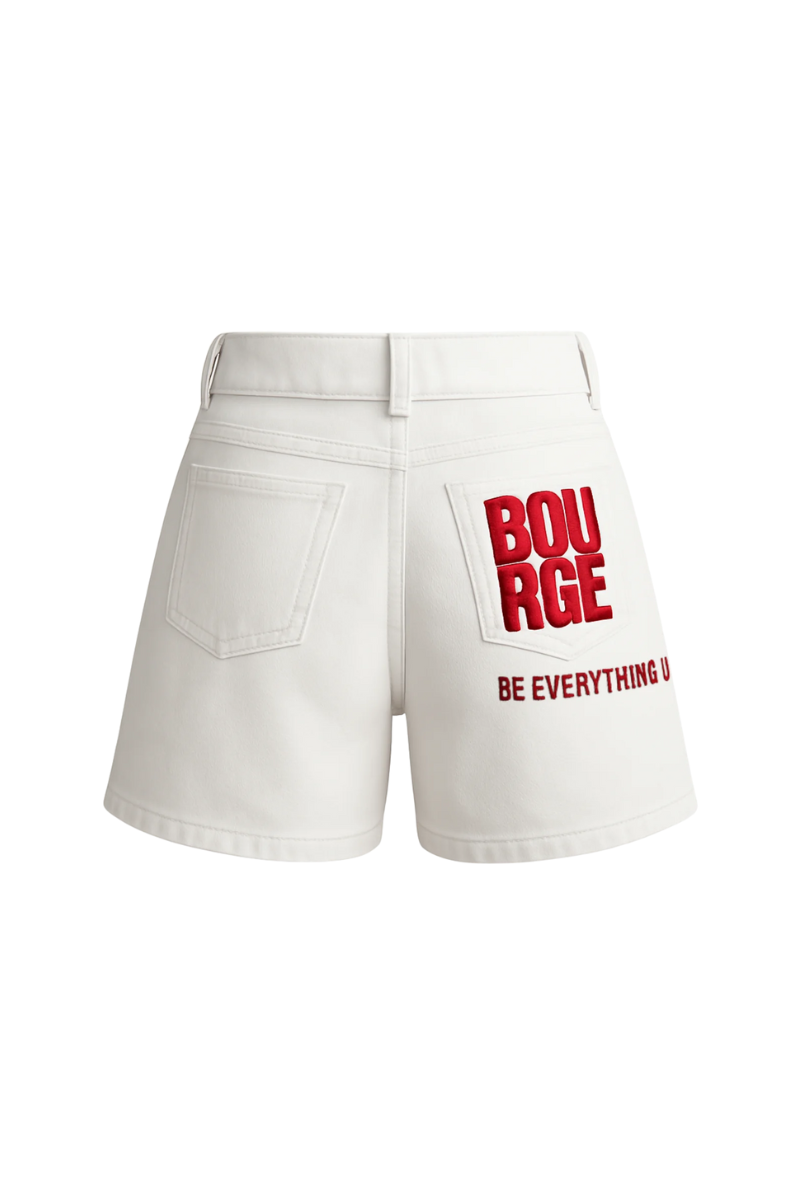 shorte femme brodé