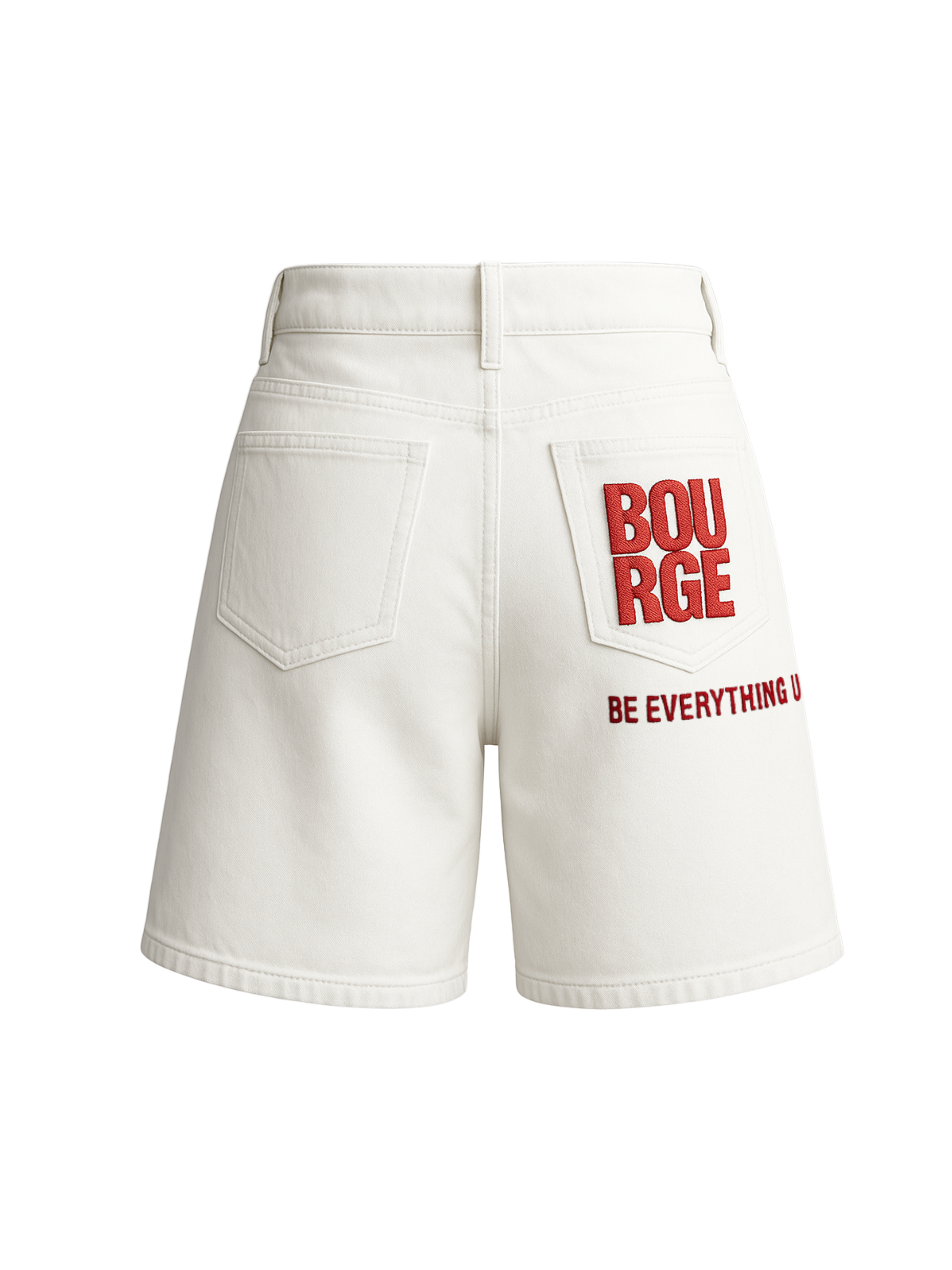 short homme brodé